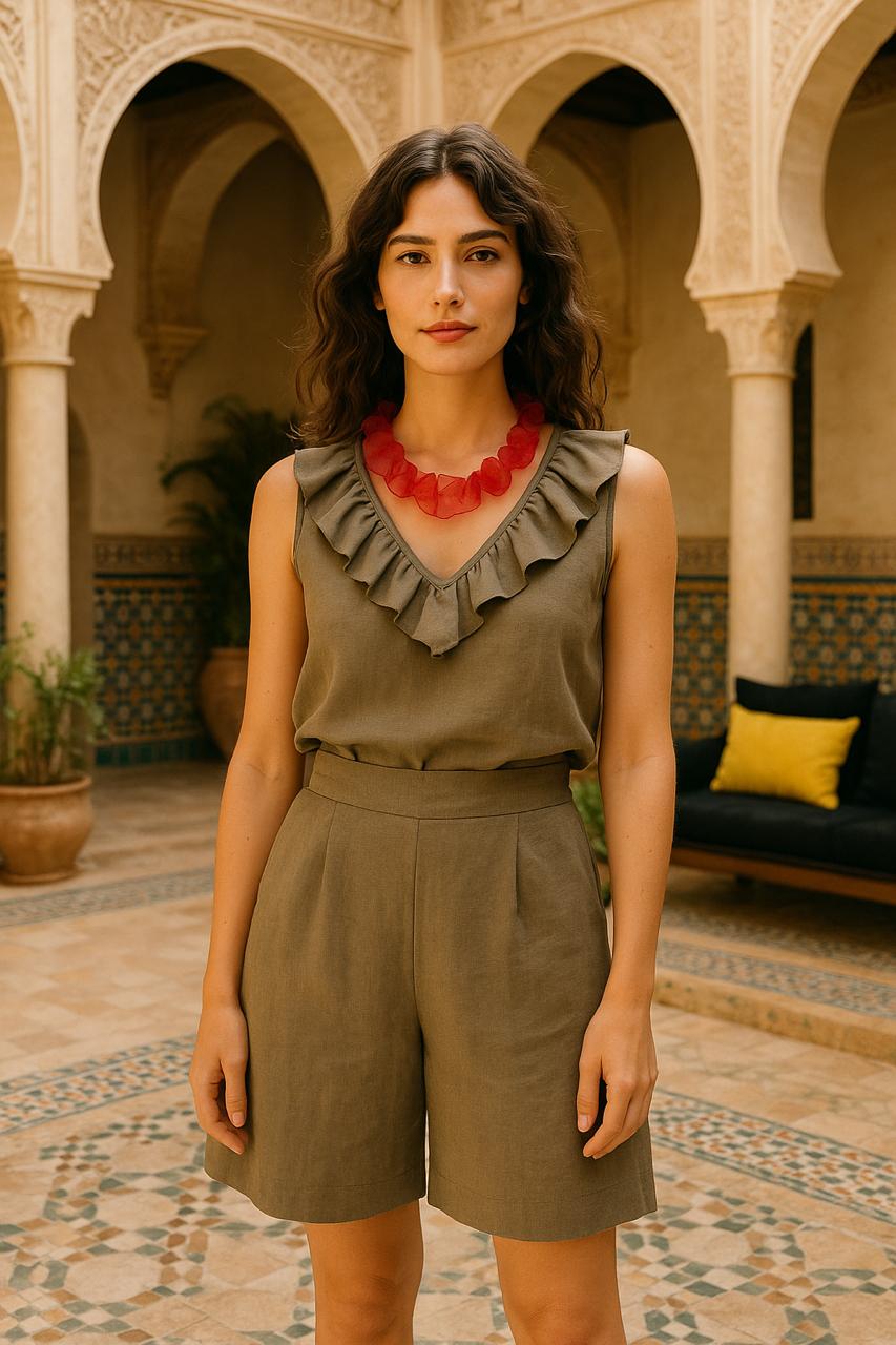  Ensemble moderne en lin