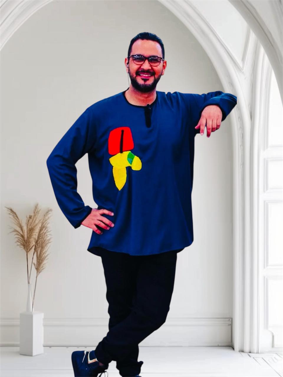 Tunique Bleue Colorée