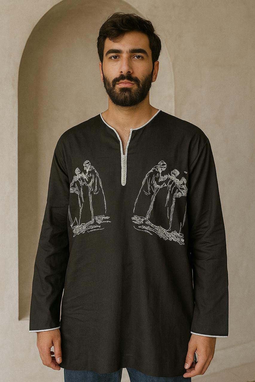 Tunique Noire Élégante