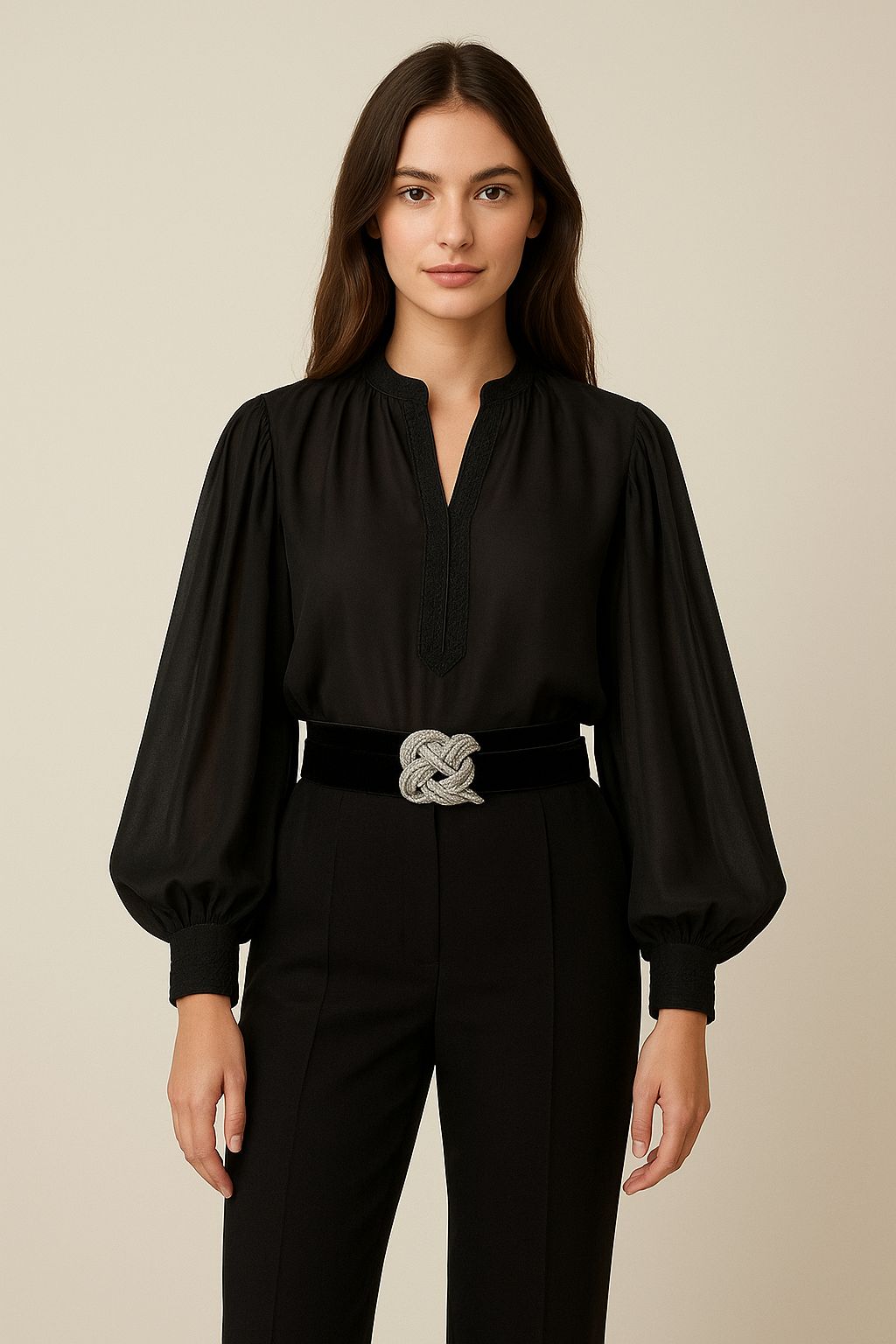 Ensemble Soie Noir